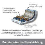 Berndes Pfannen Set Induction Enduro 4tlg. - frypan 20 cm, 24 cm & 28 cm – mit Pfannenwender - allherdtauglich - Bratpfanne mit extrem robuster 3-Schicht- Antihaftversiegelung – kratzfest - ohne PFAS