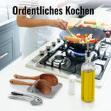 Zulay Kitchen silikon-Utensil Rest mit drip-Auflage für mehrere geräte, hitzebeständig, bpa-frei löffel Rest & löffel-Halter für Herd, küchenzubehör Halter für löffel, schöpfkellen, Tongs & More