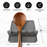 Zulay Kitchen silikon-Utensil Rest mit drip-Auflage für mehrere geräte, hitzebeständig, bpa-frei löffel Rest & löffel-Halter für Herd, küchenzubehör Halter für löffel, schöpfkellen, Tongs & More